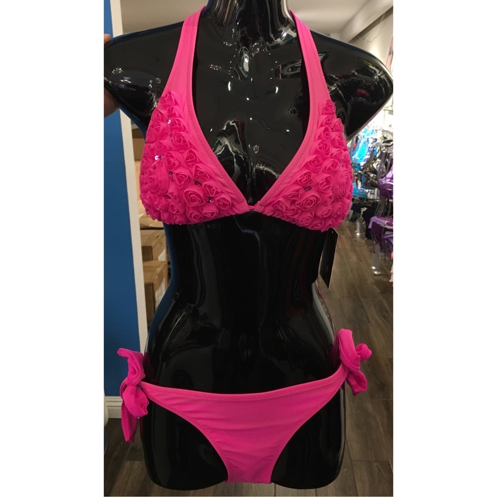 NWT PINK ROSE BIKINI